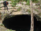 Diving in Tulum, Jumping into Cenote Calavera